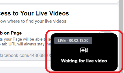 How to get URL of live Facebook videos